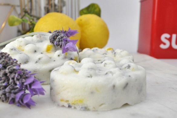 Lavender and Lemon Sugar Scrub Bars