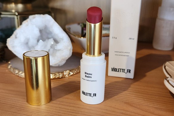 VIOLETTE_FR Bisou Balm sheer matte lipstick in sleek packaging, showcasing its natural matte finish and hydrating qualities.